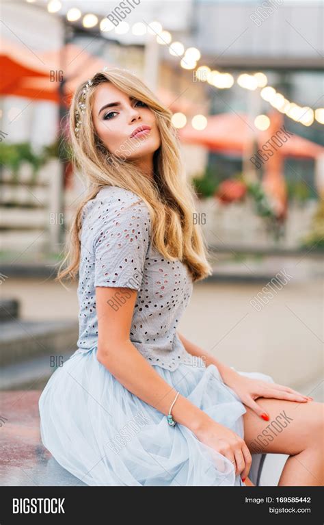 Attractive Blonde Girl Image And Photo Free Trial Bigstock