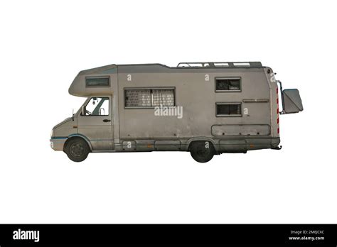 trailer van side view isolated photo stock photo alamy