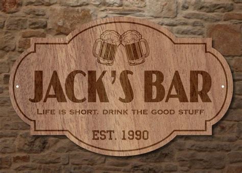 personalized bar sign
