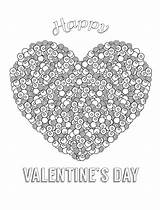 Coloring Valentines Pages Adult Printable Valentine Adults Moeilijk Valentijn Happy Heart Kleurplaten Hearts Sheets Kleurplaat Kids Print Pdf Collage Zo sketch template