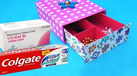 easy    waste craft idea  toothpaste box