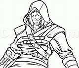 Creed Kenway Dessiner Characters Etape Allodessin étape Dragoart sketch template