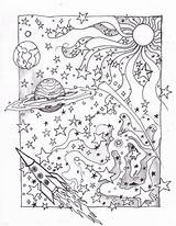 Coloring Trippy Pages Printable Grown Ups sketch template