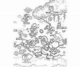Island Yoshi Ds Yoshis Coloring Part Pages Printable sketch template