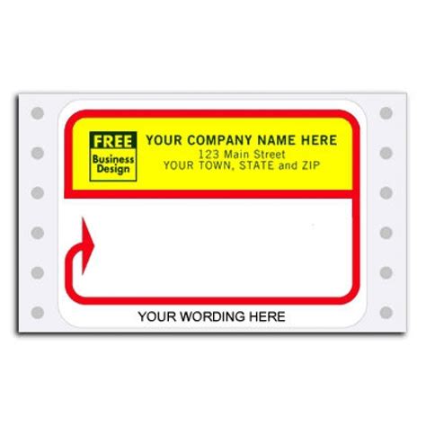 continuous mailing label redbight yellow item  mailing labels labels
