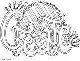 Coloring Pages Word Doodle Alley Create sketch template