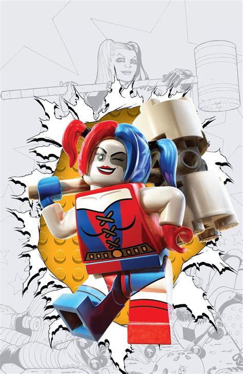 harley quinn reveals the first of nearly two dozen lego variant covers