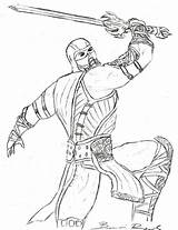 Mortal Kombat Zero Coloring Pages Sub Printable Getcolorings Getdrawings Awesome Color Colorings sketch template