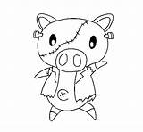 Graffiti Pig Coloring Coloringcrew sketch template