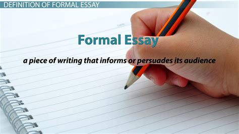 formal essay format types  lesson studycom