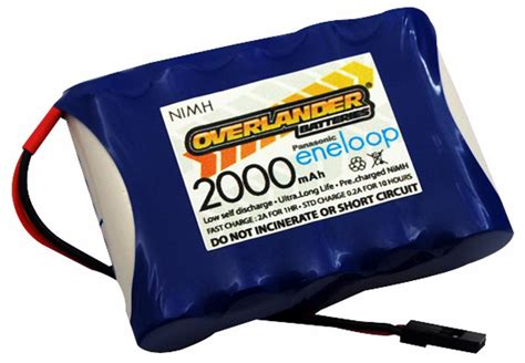 Eneloop Aa Flat 6v 2000mah Nimh Rc Battery Pack Overlander Cpc
