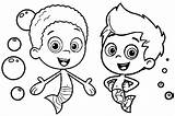 Guppies Nick Gil Colorear Goby Mewarnai Malvorlagen Nickelodeon Tudodesenhos Desenho Enregistrée sketch template