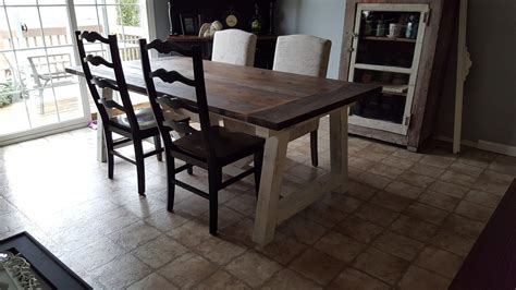 ana white  truss beam farm table diy projects