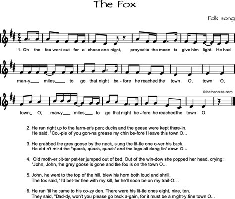 fox beths notes