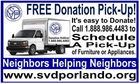 furniture donation pick  orlando  information