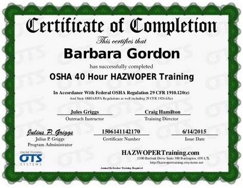 osha  certification courses sarawak reports