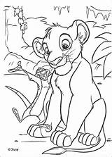 Simba Timon Coloring Lion Pages Singing King Color Disney Print Colouring Hellokids Para sketch template