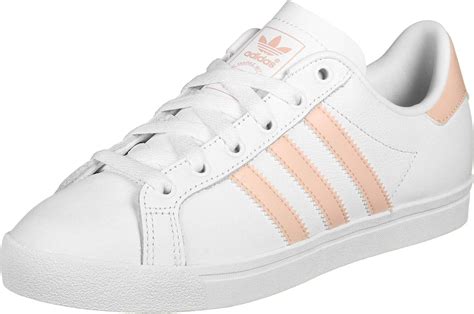 adidas coast star whitepink ee womens trainers   amazoncouk shoes bags