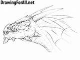 Draw Head Dragon Drawingforall Ayvazyan Stepan sketch template