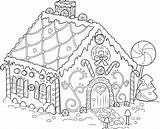 Gingerbread Coloring House Pages Christmas Houses Candy Difficult Colouring Color Sheets Printable Victorian Print Book Snow Bestcoloringpagesforkids Via Getcolorings Comments sketch template