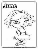 Little Einsteins Coloring June Disney Pages Sheets Quincy sketch template