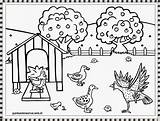 Ayam Mewarnai Kelas Putih Sekolah Binatang Kebun Diwarnai Sketsa Tk Aneka Kumpulan Bentuk Dasar Rumah Usia Hewan Latihan Menggambar Template sketch template
