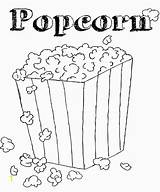 Popcorn Coloring Pages Kids Printable Snack Clipart Food Lovers Color Print Box Healthiest Flavors Kernel Template Coming Many Divyajanani Healthy sketch template
