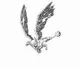 Hawkman Weapon Coloring Pages Another sketch template