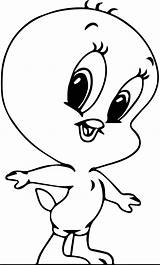 Warner Coloring Baby Bros Looney Tunes Tweety Head Big Wecoloringpage Cartoon Pages sketch template