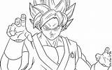 Goku Saiyan Insertion Vhv sketch template