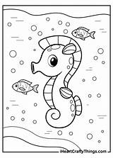 Seahorse Iheartcraftythings Fish Creatures sketch template