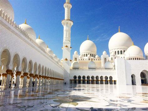 visiting sheikh zayed grand mosque  abu dhabi middle east destinations travel destinations