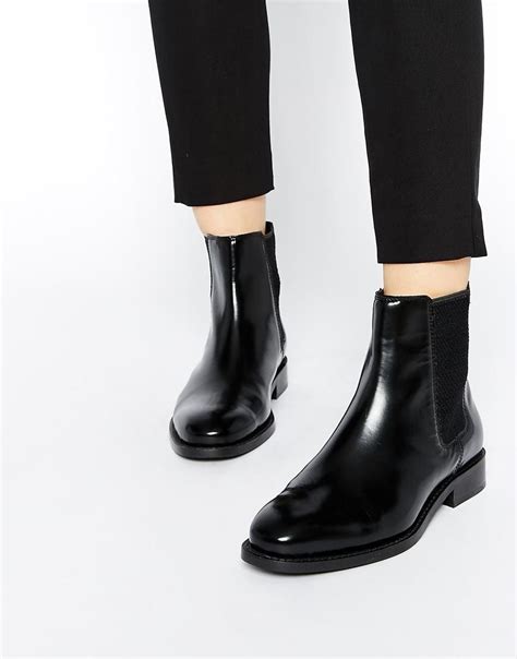 asos abingdon leather chelsea ankle boots  asos boots short leather boots  heel ankle boots