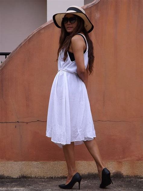 Vacation Time Dress Sundress Slip Dress Color White Etsy