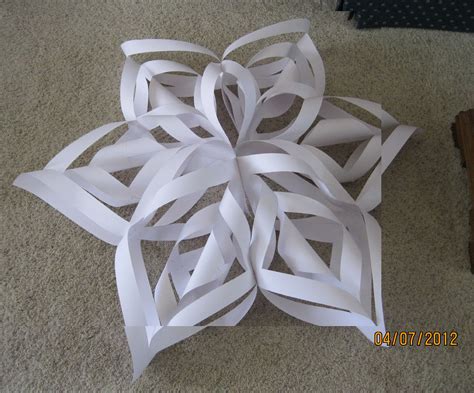 A Large Paper Snowflake 4 Feet Paper Snowflakes Snowflakes Paper