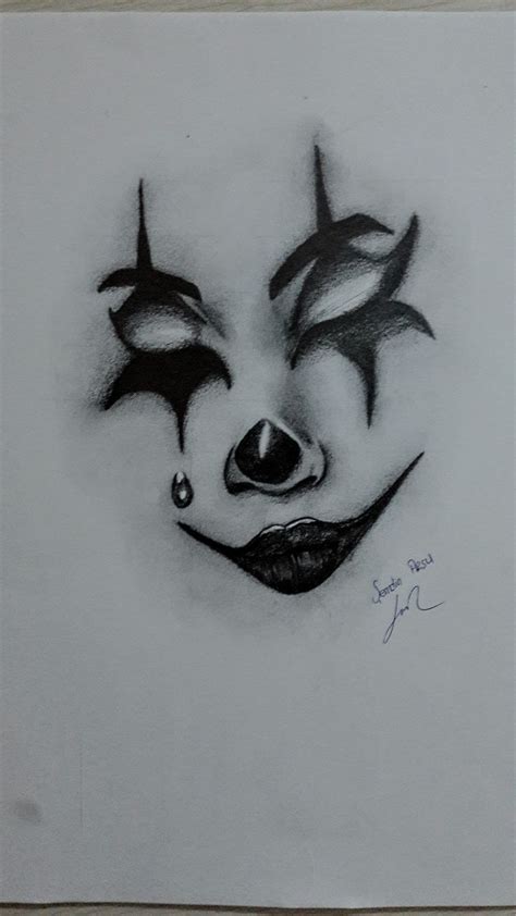 karakalem cizim joker easy pencil drawings cizim doevme sanati