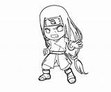 Neji Coloring Pages Hyuga Template sketch template