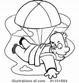 Skydiving Clipart Illustration Royalty Thoman Cory Rf sketch template