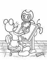 Bendy Coloring Teaches Disegni Colorare sketch template