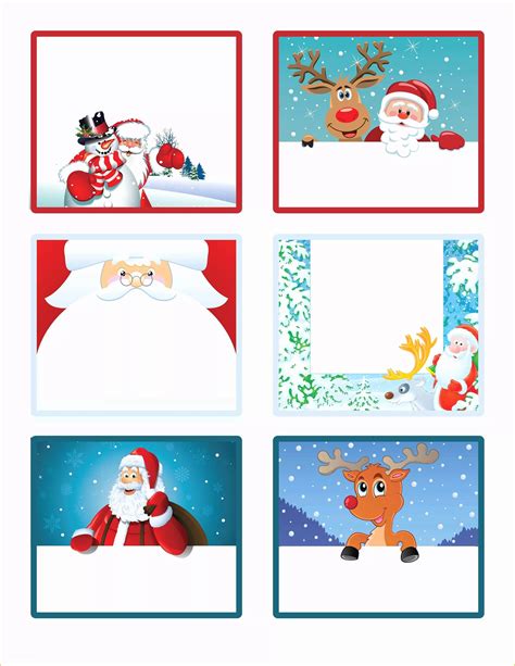 christmas labels  printable templates  easy  letter