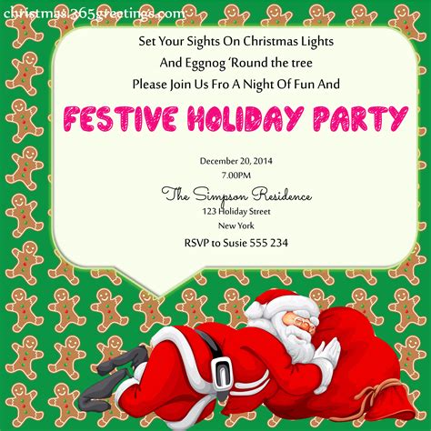 christmas party invitation ideas christmas celebration