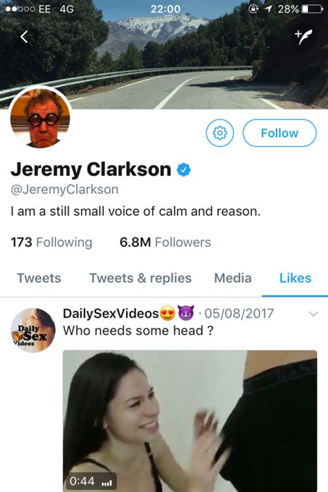 jeremy clarkson denies liking porn videos on twitter