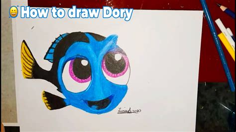 draw dory easy youtube