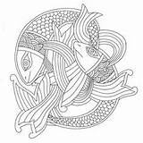 Coloring Pisces Coloriage Pages sketch template