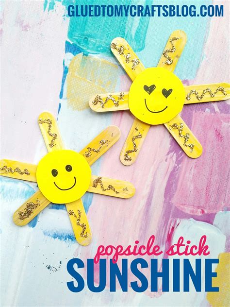 sunshine   child today simply glue popsicle sticks