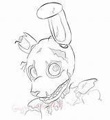 Fnaf Coloring Trap Spring Pages Sketch Five Nights Color Freddy Might Guy Sheets Friend Sketches Simple Drawing Kids Foxy Deviantart sketch template