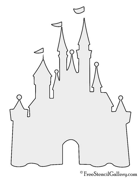 disney castle stencil disney castle silhouette disney castle