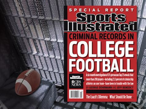 College Football Crime Report Gets Reaction From Schools Cbs News