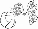 Peach Coloring Princess Mario Kids Book Pages Beautiful Girls Top Game sketch template