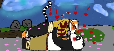 Kung Fu Panda Po And Tigress Kiss By